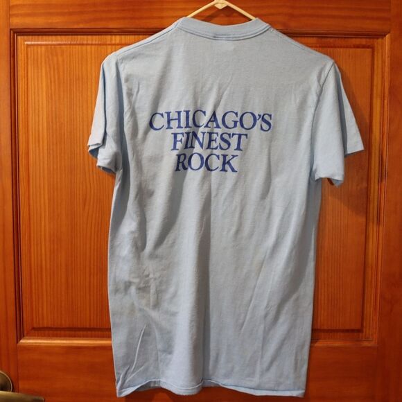 Vintage USA Ts Chicagos Finest Rock Station WXRT 93 Thrashed Single Stitch Tee - Picture 9 of 11